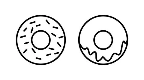 Donut icon vector. doughnut icon. donut logo Stock Illustration