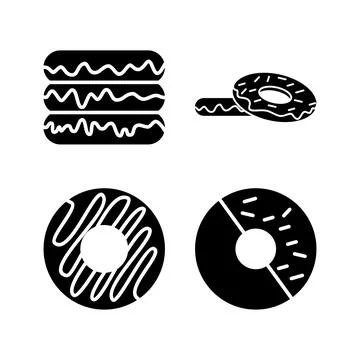 Donut icon vector. doughnut icon. donut logo Stock Illustration