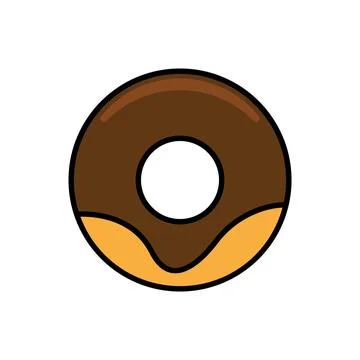 Donut icon vector Stock Illustration