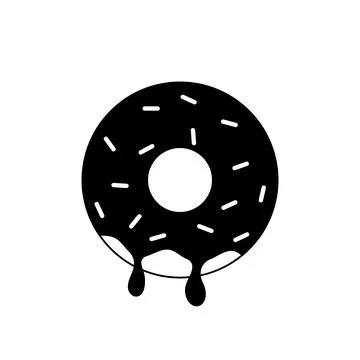 Donut icon. Vector illustration isolated on white background Stock Illustration