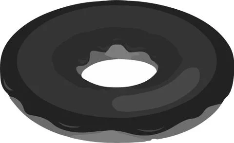 Donut icon on white background Stock Illustration