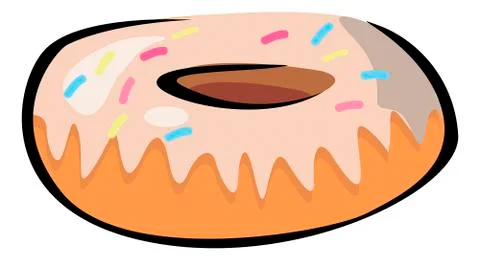 Donut illustration Stock Illustration