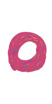 Donut illustration Illustrazione stock