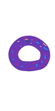 Donut illustration Illustrazione stock