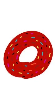 Donut illustration Illustrazione stock