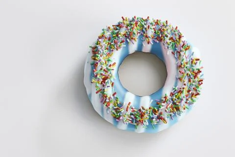 Donut isolated on white background Stock Illustration