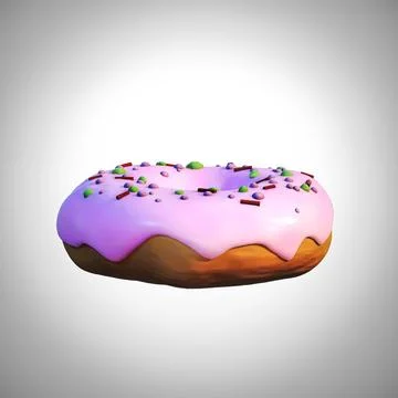 Donut isolated on white background Stock Illustration