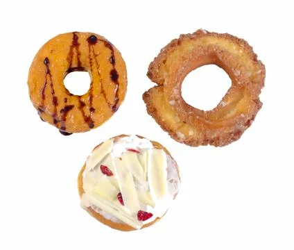 Donut isolated on white background Stock Photos