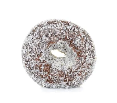 Donut isolated on the white background Stock Photos