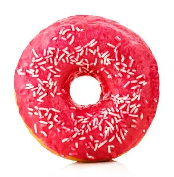 Donut isolated on white Stock Photos