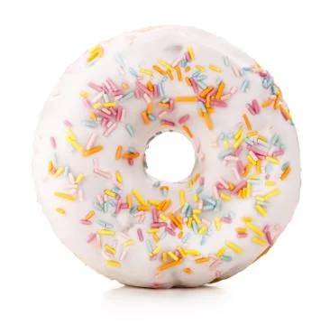 Donut isolated on white Stock Photos