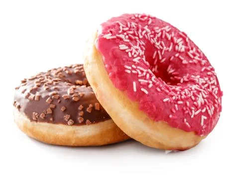 Donut isolated on white Stock Photos