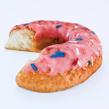 Donut isolated on whte background Stock Illustration