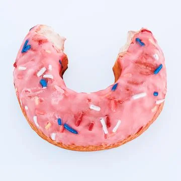 Donut isolated on whte background Stock Illustration