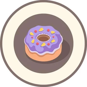 Donut logo, delicious tasting bread making business Stock Illustration