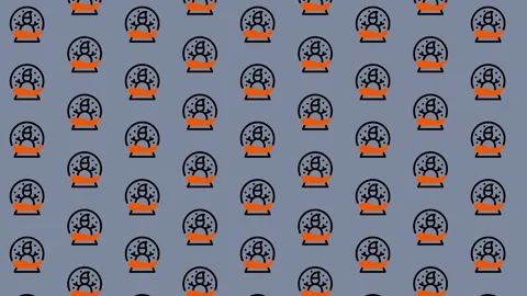 Donut Pattern Background - A Sweet and Colorful Design. Stock Footage 325375104