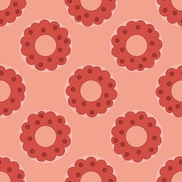 Donut pattern Stock Illustration