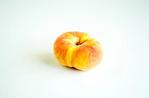 Donut peach isolated on a solid background Stock Photos