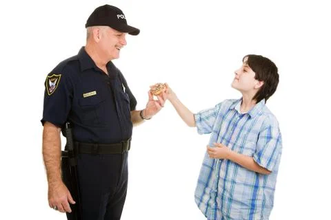 Donut for Policeman Foto stock