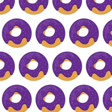 Donut seamless pattern. Stock Illustration
