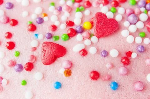 Donut with sprinkles Texture Stock Photos