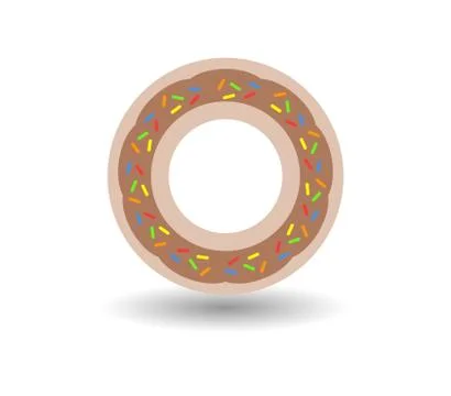 Donut on a white background Stock Illustration
