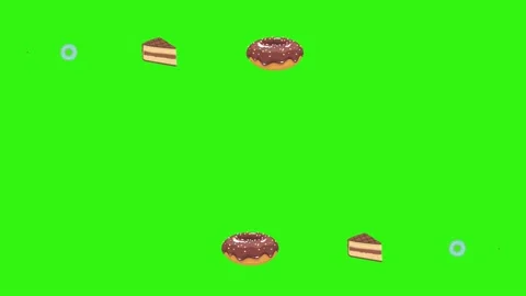 Cake, dessert on a green screen. Download footage on a green background  (chromakey) - YouTube