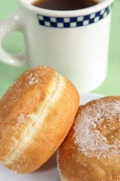 Donuts and coffee Stock Photos