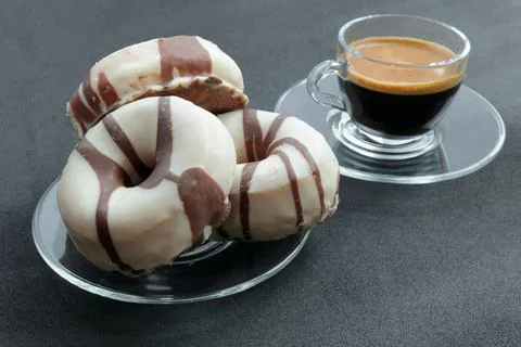 Donuts and coffee Foto stock