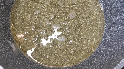 Donuts are deep fried Stock Footage 121352763