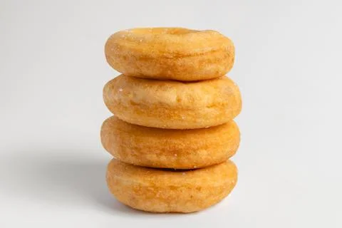 Donuts cake bakery sprinkled with sugar Stock Photos