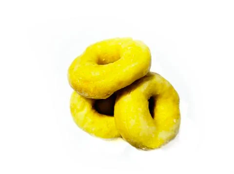Donuts cake isolated on white background Stock Photos