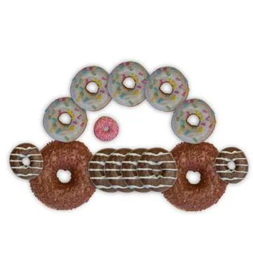 Donuts car Stock-Fotos