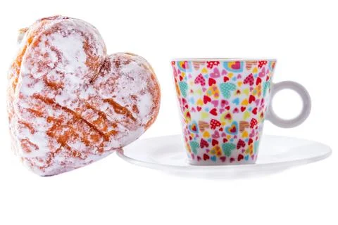 Donuts with coffee Foto stock