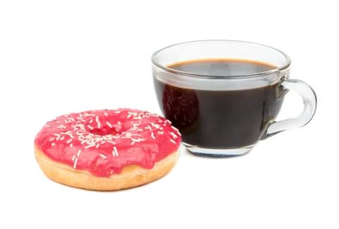 Donuts with coffee Stock-Fotos