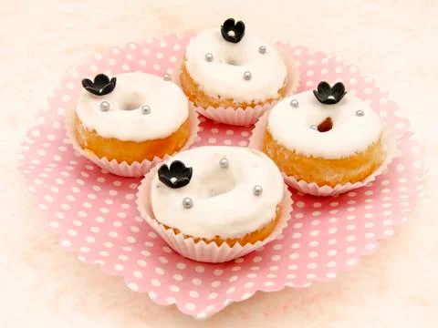 Donuts decorated Stock Photos