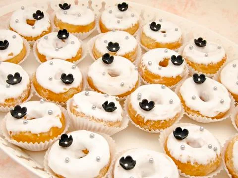 Donuts decorated Stock Photos