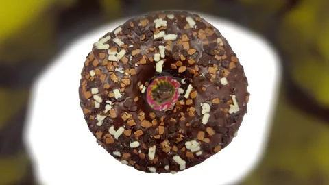 Donuts Dolly Loop Hypnotic Droste Portal Stock Footage 281742559