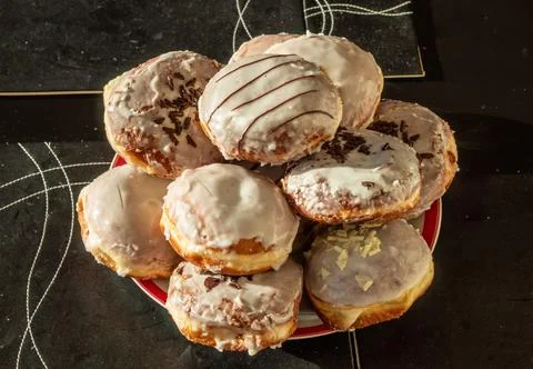 Donuts Fat Thursday Stock Photos