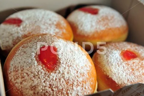 Donuts for hanukkah Stock Photos
