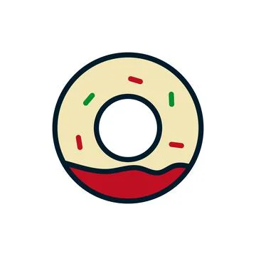 Donuts icon vector design templates Stock Illustration