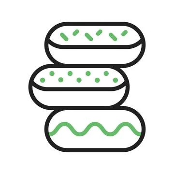 Donuts icon vector image. Stock Illustration