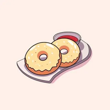 Donuts Illustration Illustrazione stock