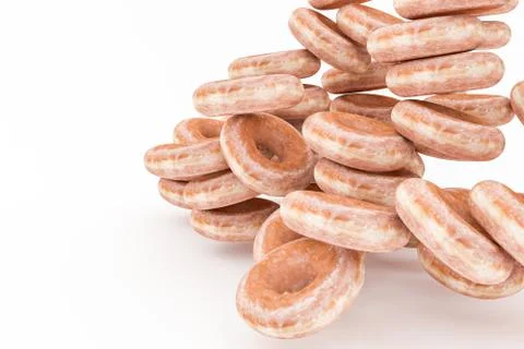 Donuts isolated on white background Stock Illustration