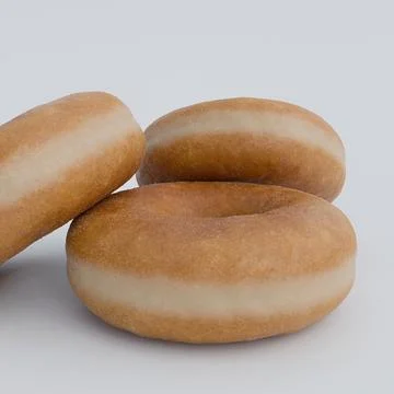 Donuts isolated on white background Stock Illustration