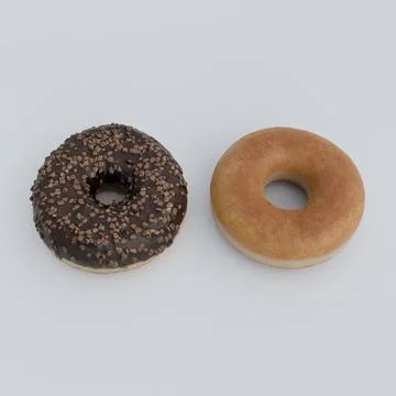 Donuts isolated on white background Stock Illustration