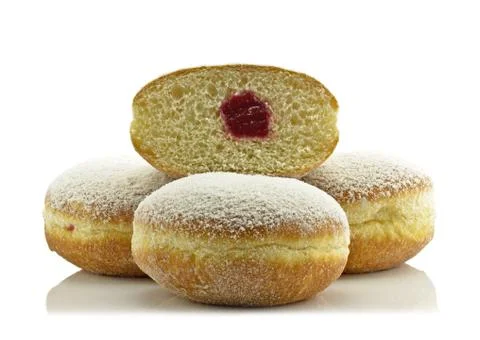 Donuts with marmalade Stock Photos