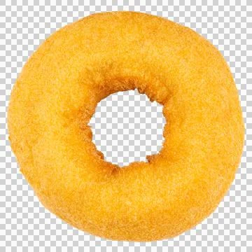 Donuts or Doughnuts. One plain Donut or Doughnut without chocolate Stock Photos