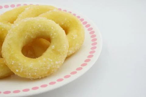 Donuts on a plate Stock Photos