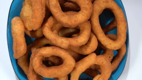 Donuts in a plate on the table 库存影片 119546454
